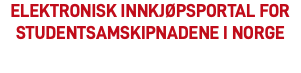 Elektronisk innkjøpsportal for studentsamskipnadene i Norge