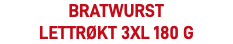 Bratwurst lettrøkt 3XL 180 g