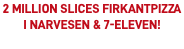 2 million slices firkantpizza i Narvesen & 7-eleven!