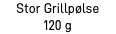 Stor Grillpølse  120 g